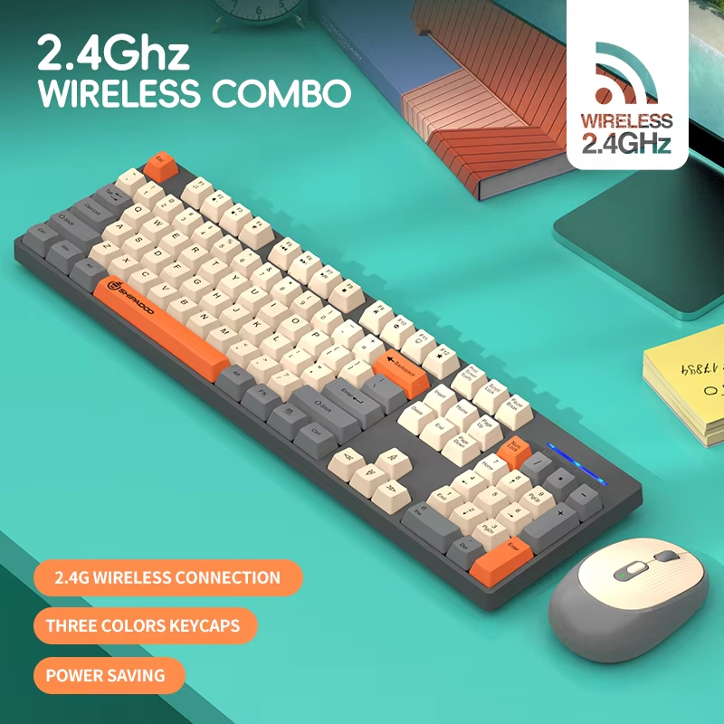 Laptop Accessories Combo Set - Shipadoo 2.4G Wireless Gaming Keyboard and