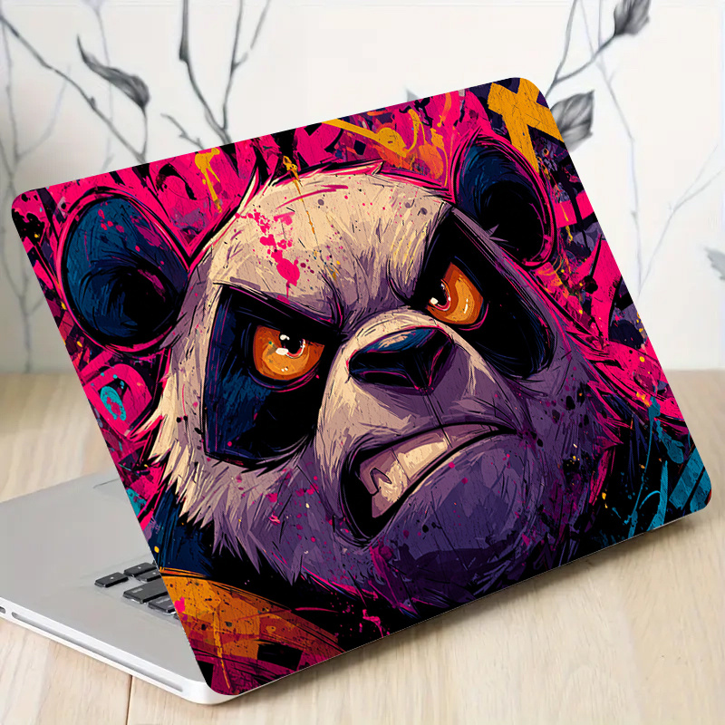 Victus Laptop Accessories - 2 Notebook Stickers with Angry Bear