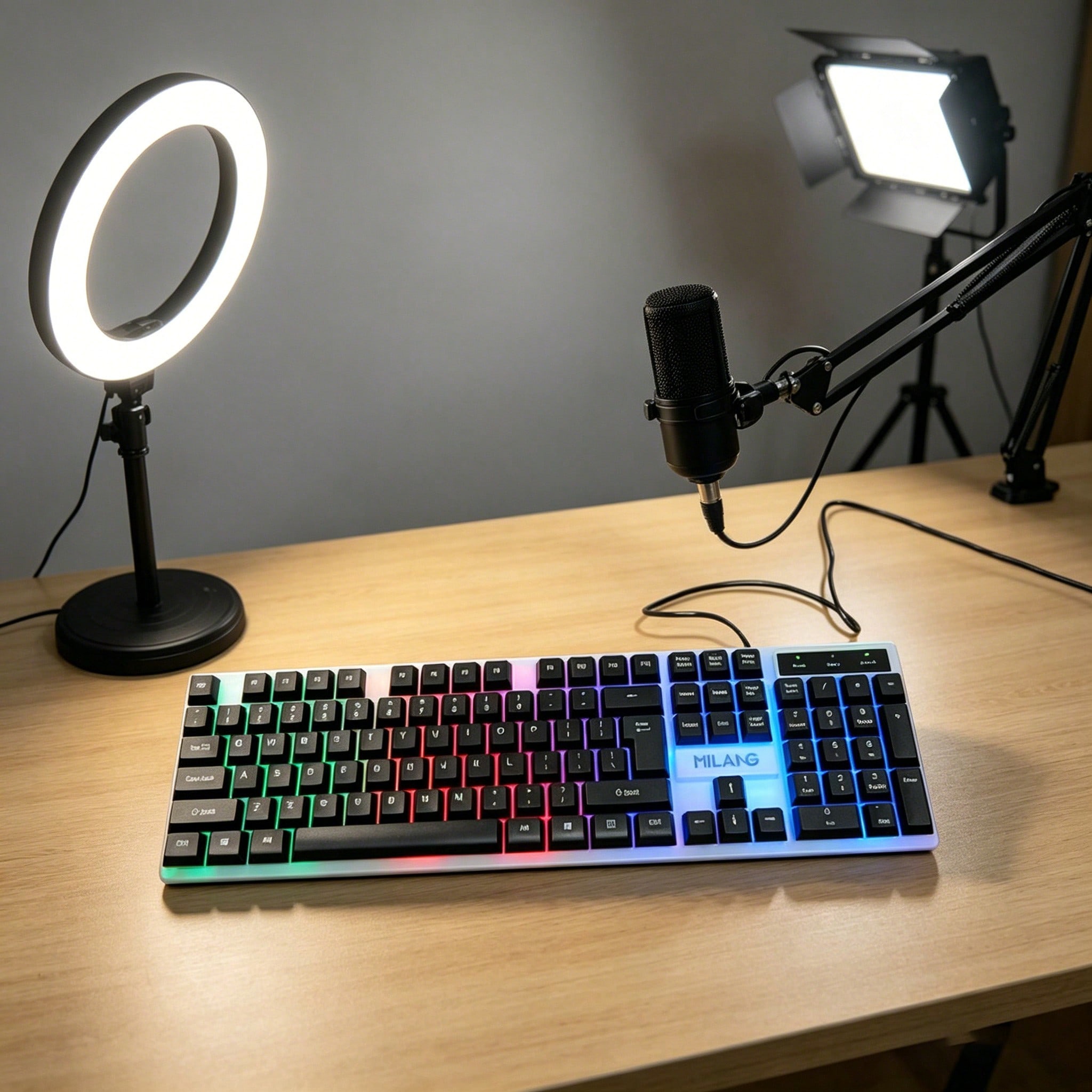 1pcsRGB Backlit Gaming Keyboar - Laptop Accessories Combo Set recensie en prijs