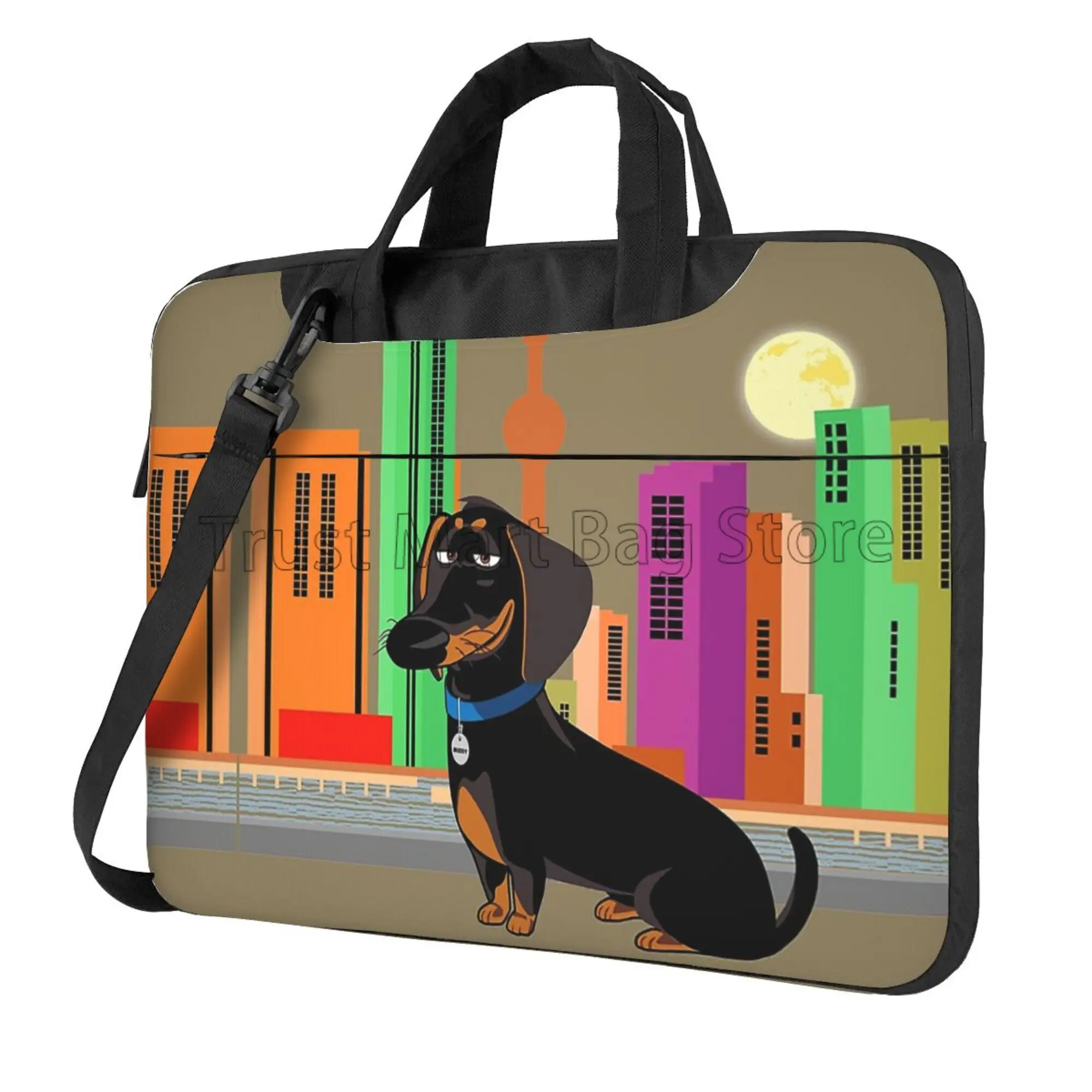 Cute Dachshund Print Laptop Ca - Laptop Accessories Organizer Bag recensie en prijs