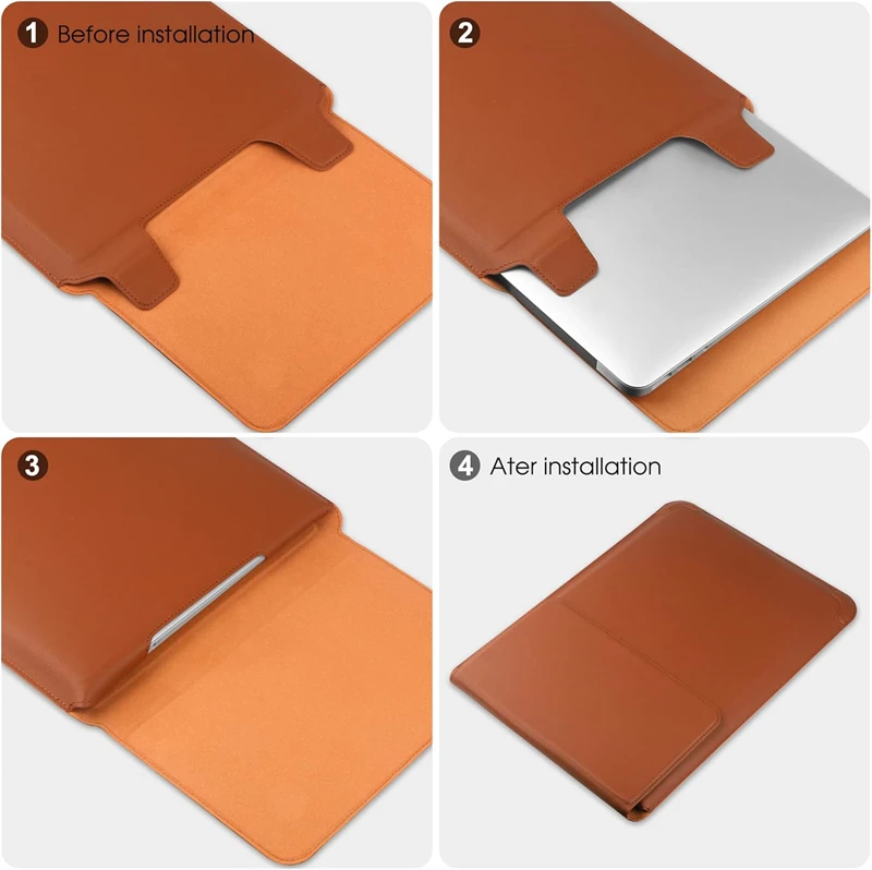 Portable Leather Laptop Sleeve - Victus Laptop Accessories recensie en prijs