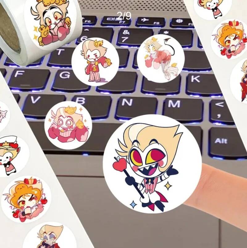 500Pc/Roll Cartoon Sticker Cir - Accessories Laptop recensie en prijs