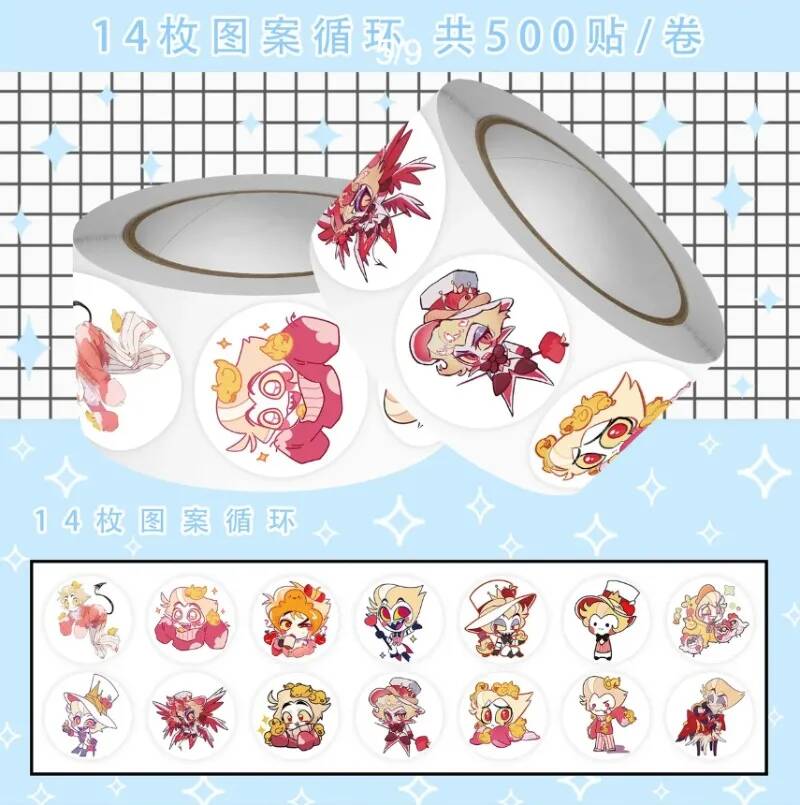500Pc/Roll Cartoon Sticker Cir - Accessories Laptop recensie en prijs
