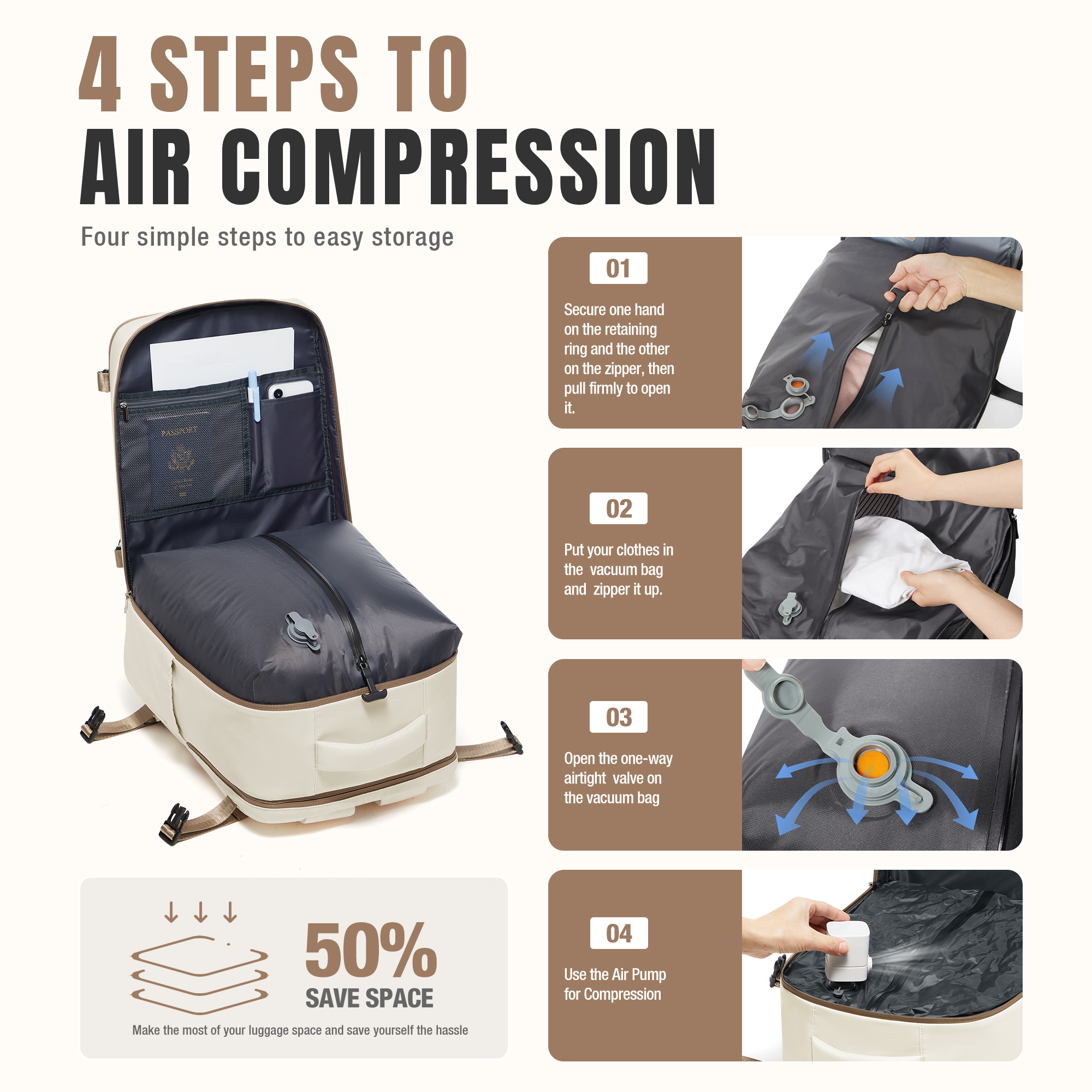Vacuum Backpack Backpack Hand  - Laptop Accessories Organizer Bag recensie en prijs