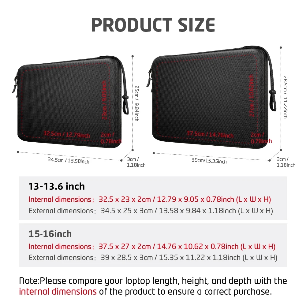 13 13.6 15 16 Laptop Sleeve Ca - Laptop Accessories Organizer Bag recensie en prijs