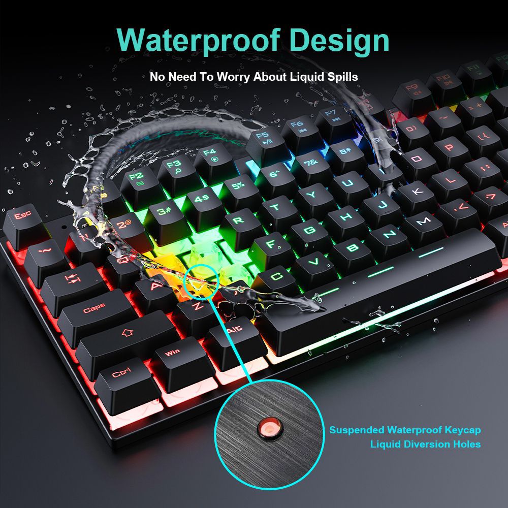 Waterproof Luminous Wired Gami - Laptop Accessories Combo Set recensie en prijs