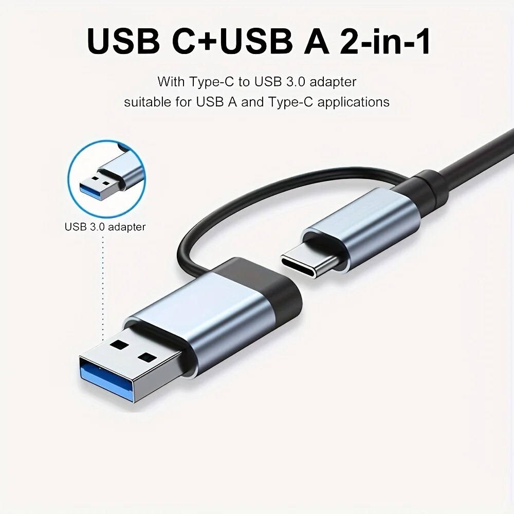 2 In 1 USB3.0 Hub 7 Port Type  - Laptop Accessories Price recensie en prijs