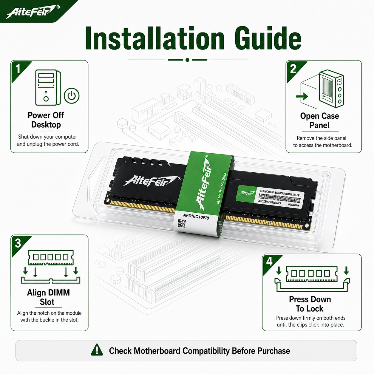 8GB DDR3 1600MHz RAM Desktop M - Memory Ram Upgrade recensie en prijs